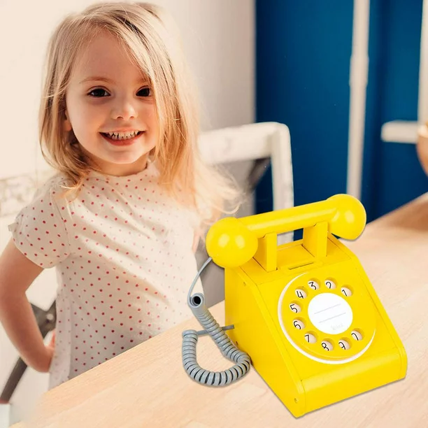 Telefon din lemn model retro [10]