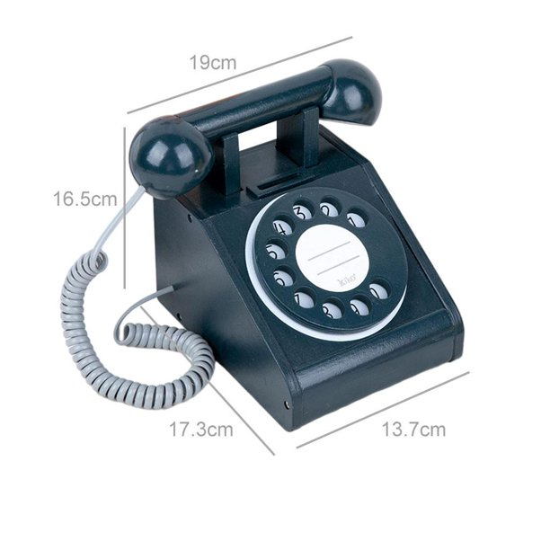 Telefon din lemn model retro [2]