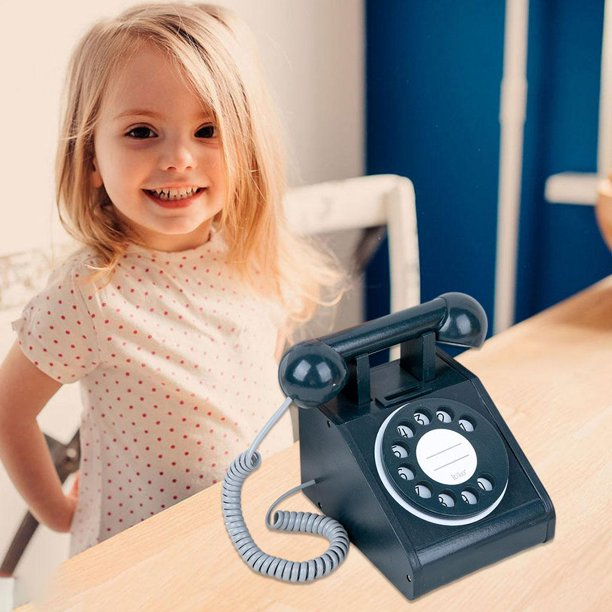 Telefon din lemn model retro [3]