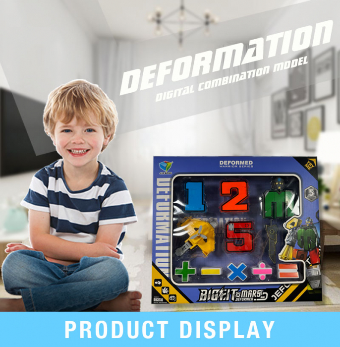 Cifre si semne matematice Transformers . 1-5 sau 6-9/0, 36.5 x  29.5x 5.5 cm [6]