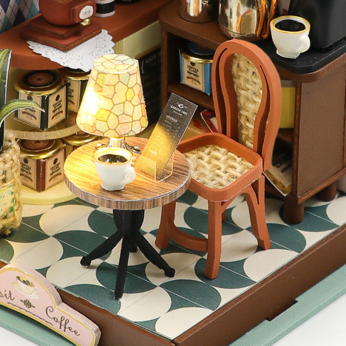 Casa in miniatura 3D, Transit Coffe, DIY, 8.5 x7.5x7.5 cm [5]