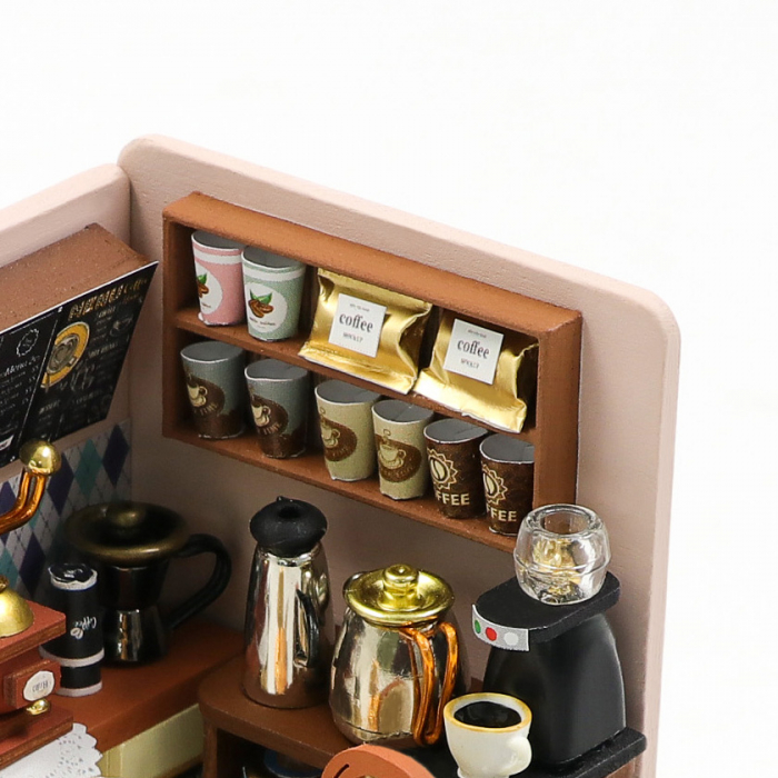 Casa in miniatura 3D, Transit Coffe, DIY, 8.5 x7.5x7.5 cm [6]