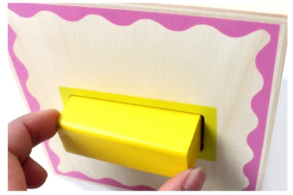 Turn Montessori din lemn 5 cuburi cu cifre, forme si animale. [4]