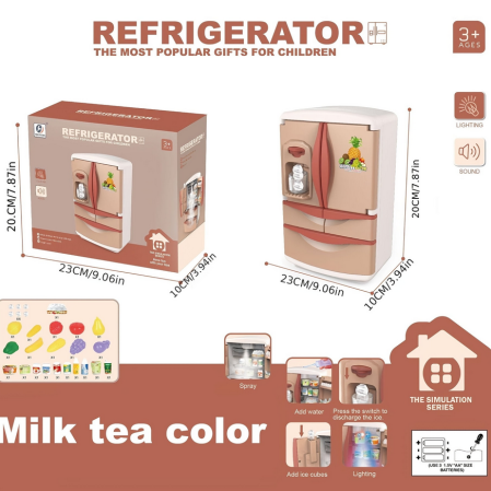 Frigider de jucarie interactiv cu lumini, sunete și simulare gheata, 29 accesorii, 3ani+ [2]