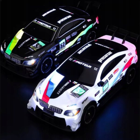 Masina High Speed Sport Drift , lumini LED, 2 seturi de Anvelope, pentru Copii +6 ani si Adulti , acumulator inclus 30x14x9cm [4]