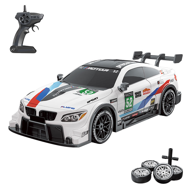 Masini/Trenuri/Circuite - Masina High Speed Sport Drift , lumini LED, 2 seturi de Anvelope, pentru Copii +6 ani si Adulti , acumulator inclus 30x14x9cm