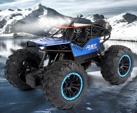 Masina Monster Truck OFF ROAD cu telecomanda, lumini LED, incarcare USB, acumulator inclus  20.5x14x12.5cm [3]