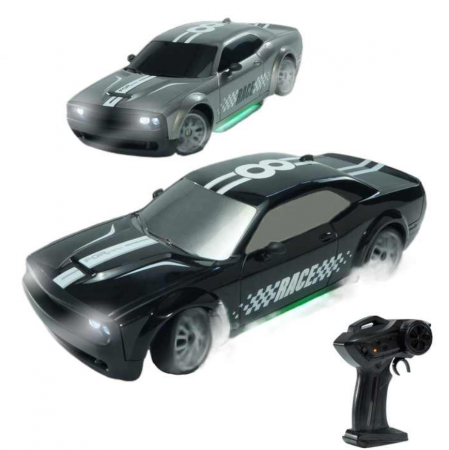 Masina cu telecomanda Mostop Drift 20km/h, 4x4, lumini LED, cauciucuri interschimbabile, incarcare USB, acumulator inclus 3.7V, 21x9x6.5cm [4]