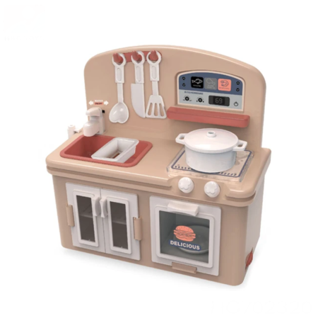 Montessori - Set de Bucatarie,  Jucarie Interactiv cu 13 piese – Lumini și Sunete pentru Copii, 3ani+