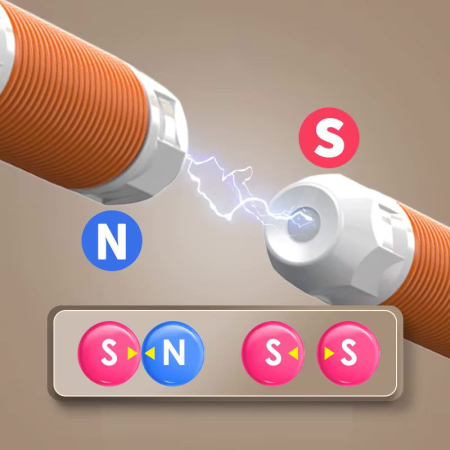 Set de constructii 3D magnetic, cu bile si tuburi flexibile, joc educativ STEM, 108 / 57 piese [4]