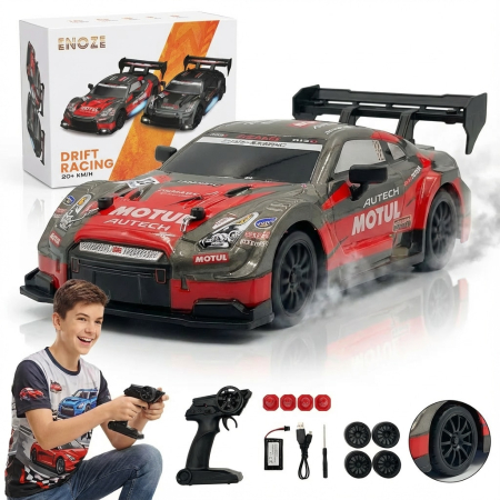 Masini/Trenuri/Circuite - Masina Drift 4×4, lumini LED, 2 seturi de Anvelope,  pentru Copii si Adulti, acumulator inclus, 19x8.5x6 cm