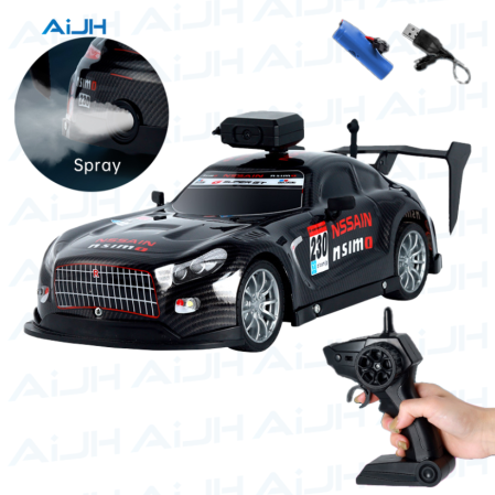 Masina cu telecomanda si APP telefon, camera HD, lumini, pulverizare fum, acumulator inclus, 28x12x10 cm [2]