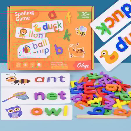 Alfabet Ortografie Puzzle Montessori, 21 x 25 x 4 cm [4]