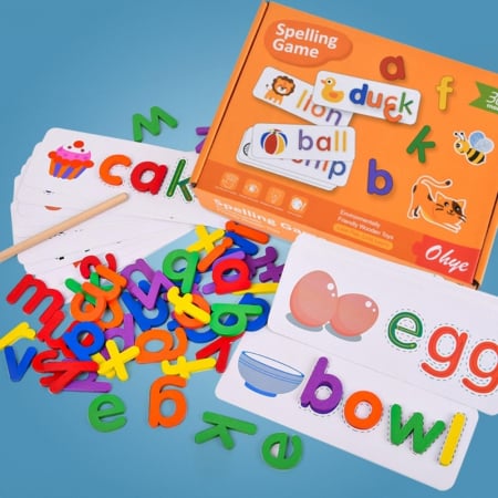 Alfabet Ortografie Puzzle Montessori, 21 x 25 x 4 cm [1]