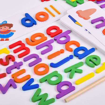 Alfabet Ortografie Puzzle Montessori, 21 x 25 x 4 cm [7]