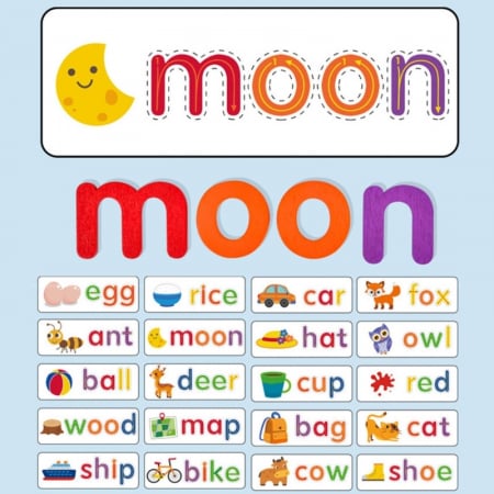 Alfabet Ortografie Puzzle Montessori, 21 x 25 x 4 cm [3]