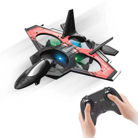 Avion cu telecomanda Combat Aircraft 360°, Giroscop, Rezistent la impact, Lumini LED, 28x22cm [2]