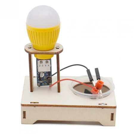 STEAM-DIY-Art & Craft - Generarea de energie la bec STEAM, Kit DIY-do It Yourself, 10x6x12 cm