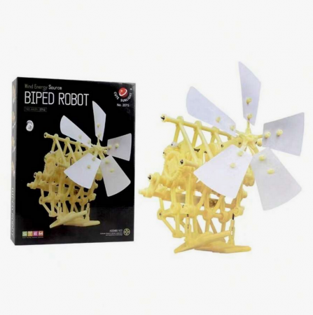 Robot biped cu energie eoliana STEAM, Kit DIY-do It Yourself [2]
