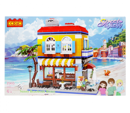 Blocuri de constructie, Restaurantul de pe plaja, 908piese,23,9 x 18,8 x 20,3 cm [1]
