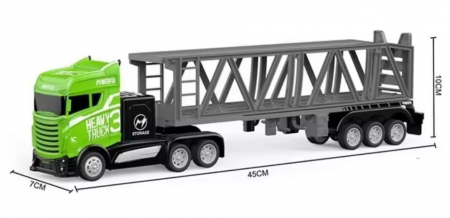 Camion semiremorca Transportor cu telecomanda, incarcare USB, acumulator inclus, 45x7x10cm [2]