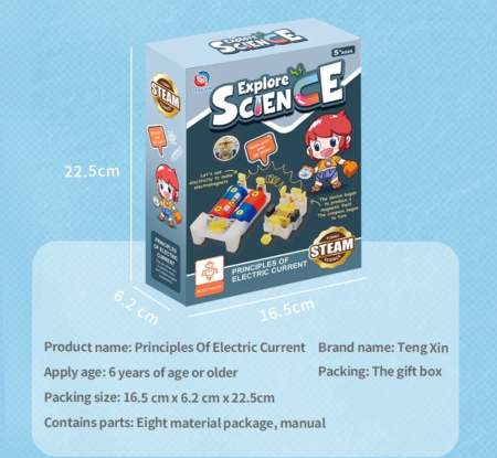 Motor electric bidirectional STEAM, Kit DIY-do It Yourself [1]