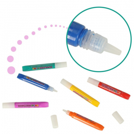 Set carioca magica cu efect popcorn 3D, 6 carioci,13,5 x 8,5 x 1,5 cm [5]