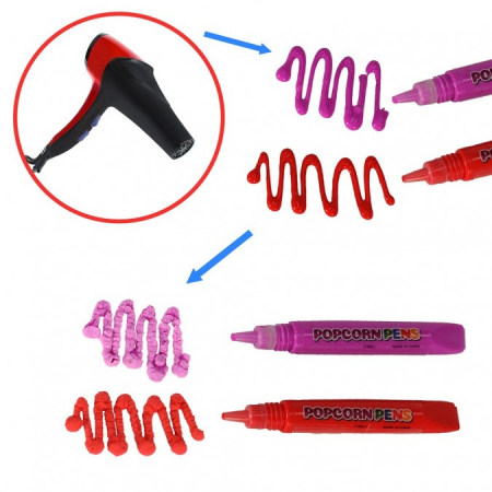 Set carioca magica cu efect popcorn 3D, 6 carioci,13,5 x 8,5 x 1,5 cm [3]