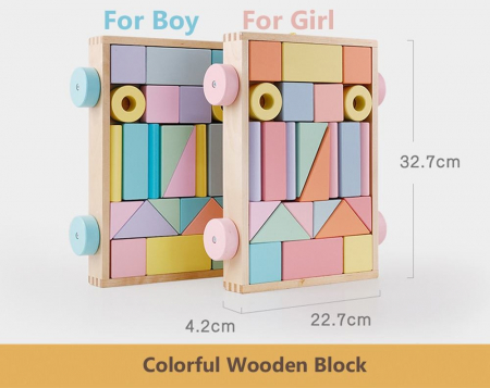 Carucior de tras cu cuburi colorate. Onshine [3]