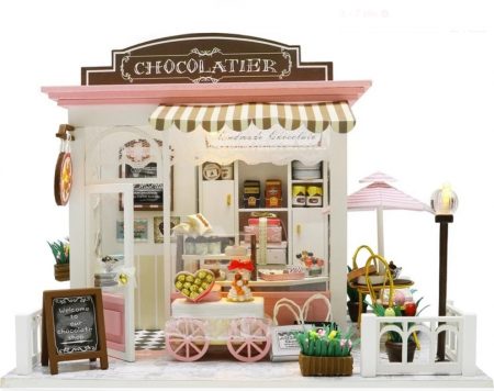 Casute DIY-Do It Yourself - Casa in miniatura 3D, Chocolatier Fantastic Ideas, DIY, 20x16x16cm