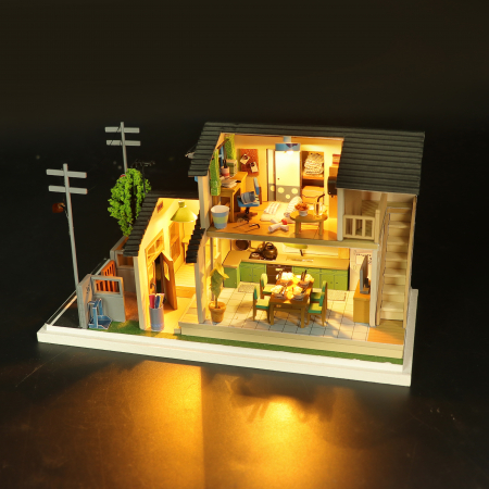 Casa in miniatura 3D, Casa Yamano, DIY, 20.5x9.5x12.4 cm [5]