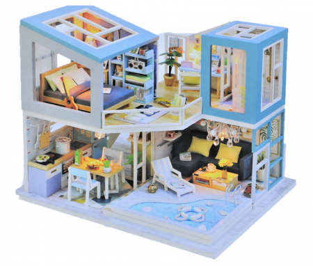 Casute Miniatura DIY Casa de vacanta [0]