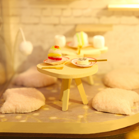 Casa in miniatura 3D, Cat Cafe Garden, DIY, 23.5x19x16.5 cm [5]