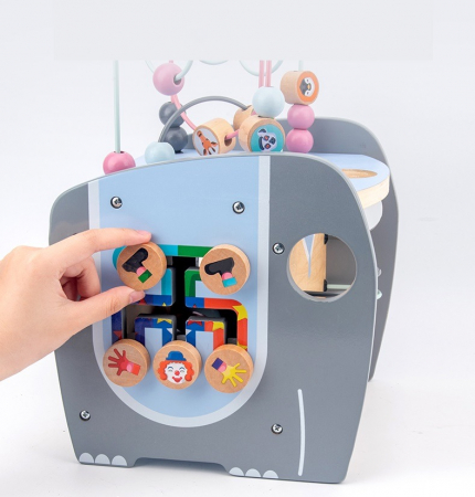 Centru de activitati Elephant Bead Maze [2]