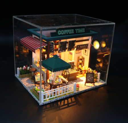 Casa miniatura 3D, Coffee time, DIY, 20x16x16cm [1]
