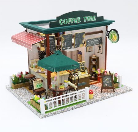 Casa miniatura 3D, Coffee time, DIY, 20x16x16cm [2]