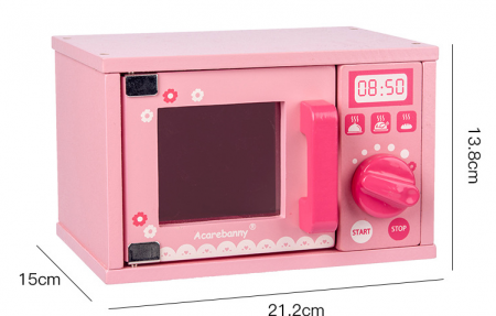 Cuptor cu microunde -Jucarie lemn cu accesorii [2]