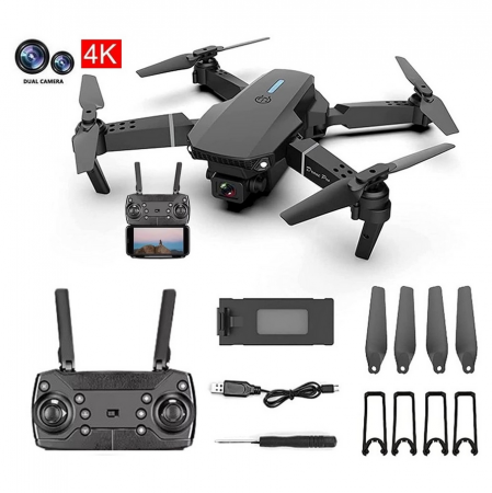 Drona W8-RC Pliabila, 2 camere, acumulator,geanta depozitare, WIFI, FPV, 29x23x5.5cm(deschisa) [1]