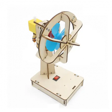 STEAM-DIY-Art & Craft - Ventilator oscilant STEAM, Kit DIY-do It Yourself, 9x8x17 cm