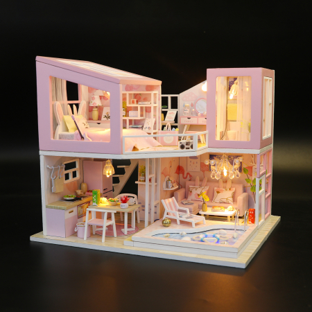 Casa in miniatura 3D, First love, DIY, 23x18x18.7cm [3]
