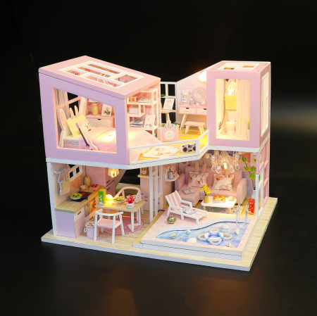 Casa in miniatura 3D, First love, DIY, 23x18x18.7cm [4]