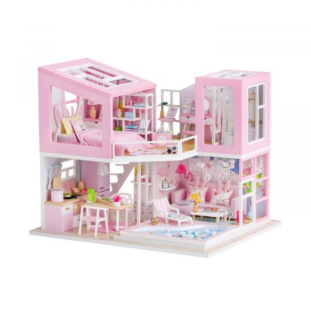 Casute DIY-Do It Yourself - Casa in miniatura 3D, First love, DIY, 23x18x18.7cm