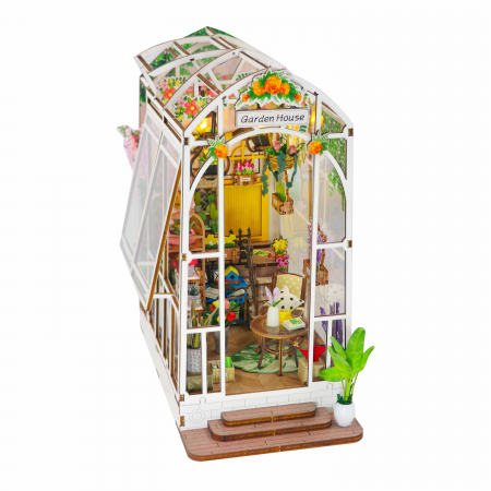 Casa in miniatura 3D, Garden House, DIY, 21.8x13.6x23.2cm [3]