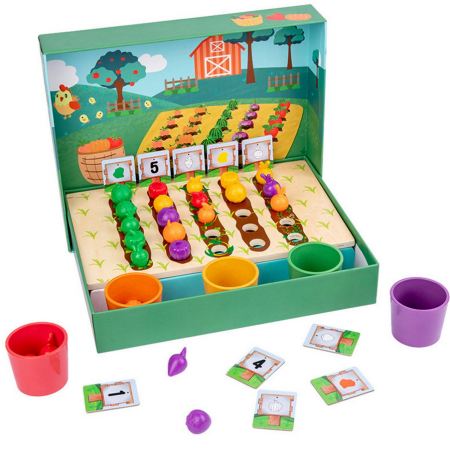 Puzzle Trefl - Gradina de la ferma, set pentru sortat