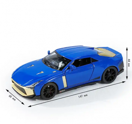 Masini/Trenuri/Circuite - Masina Metalica Nisan GT-R50, 1:32, cu sunete, lumini, 14 cm