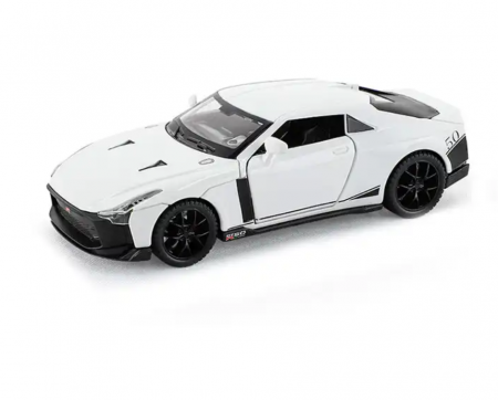 Masina Metalica Nisan GT-R50, 1:32, cu sunete, lumini, 14 cm [5]