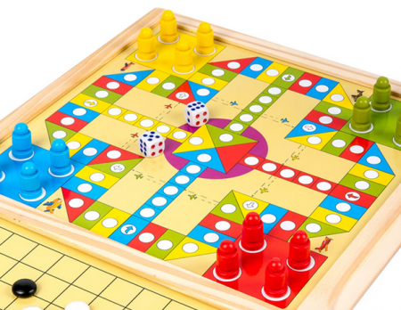 Joc de societate interactiv Karemi, 3 in 1, joc de puck, gobang, joc strategie [2]