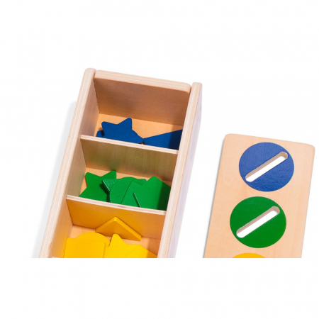 Jucarie educationala sortare,asociere culori si forme, 39 piese, 29 x 7.5 x 9.5 cm [4]