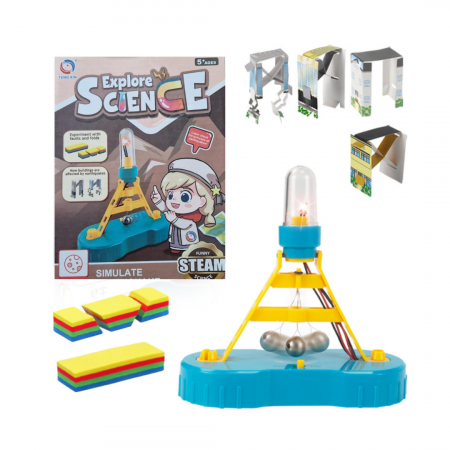 JUCARII - Simularea cutremurului STEAM, Kit DIY-do It Yourself