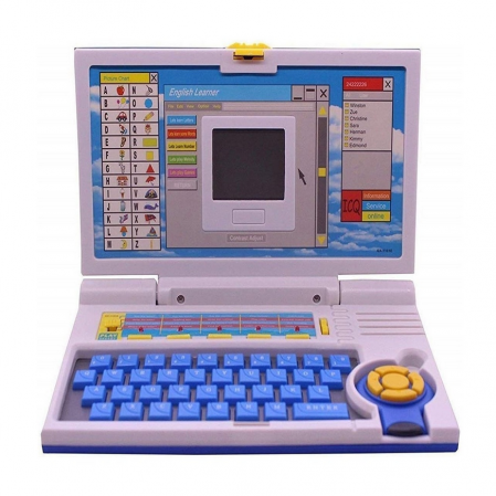 Laptop Educational pentru Copii, English Learner, invatarea literelor si cifrelor, 20 de activitati, 22x17x2 cm [6]